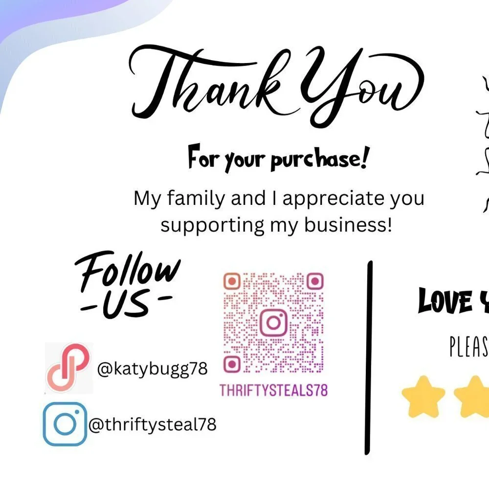 CUSTOM Made Thank You Cards 500 Count